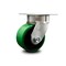 Service Caster 4 Inch Kingpinless Green Poly on Steel Wheel Swivel Top Plate Caster SCC SCC-KP30S420-PUR-GB - alternate 1